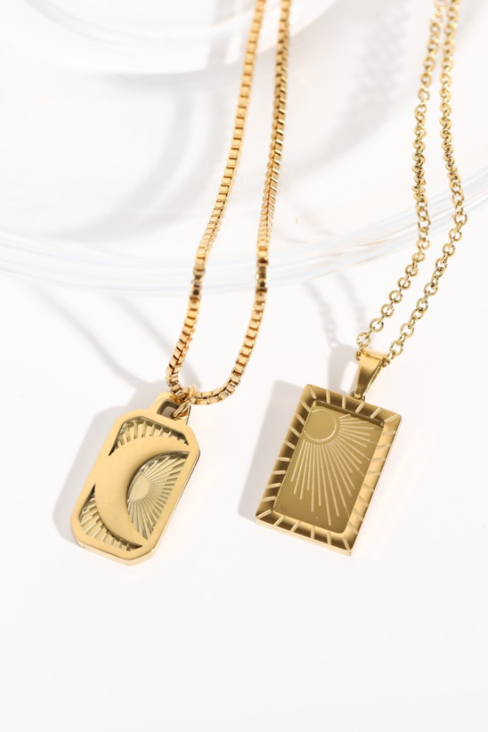Sun and Moon Necklaces