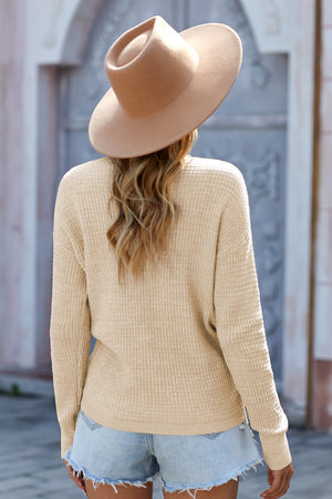 Wrap Front Knitted Top