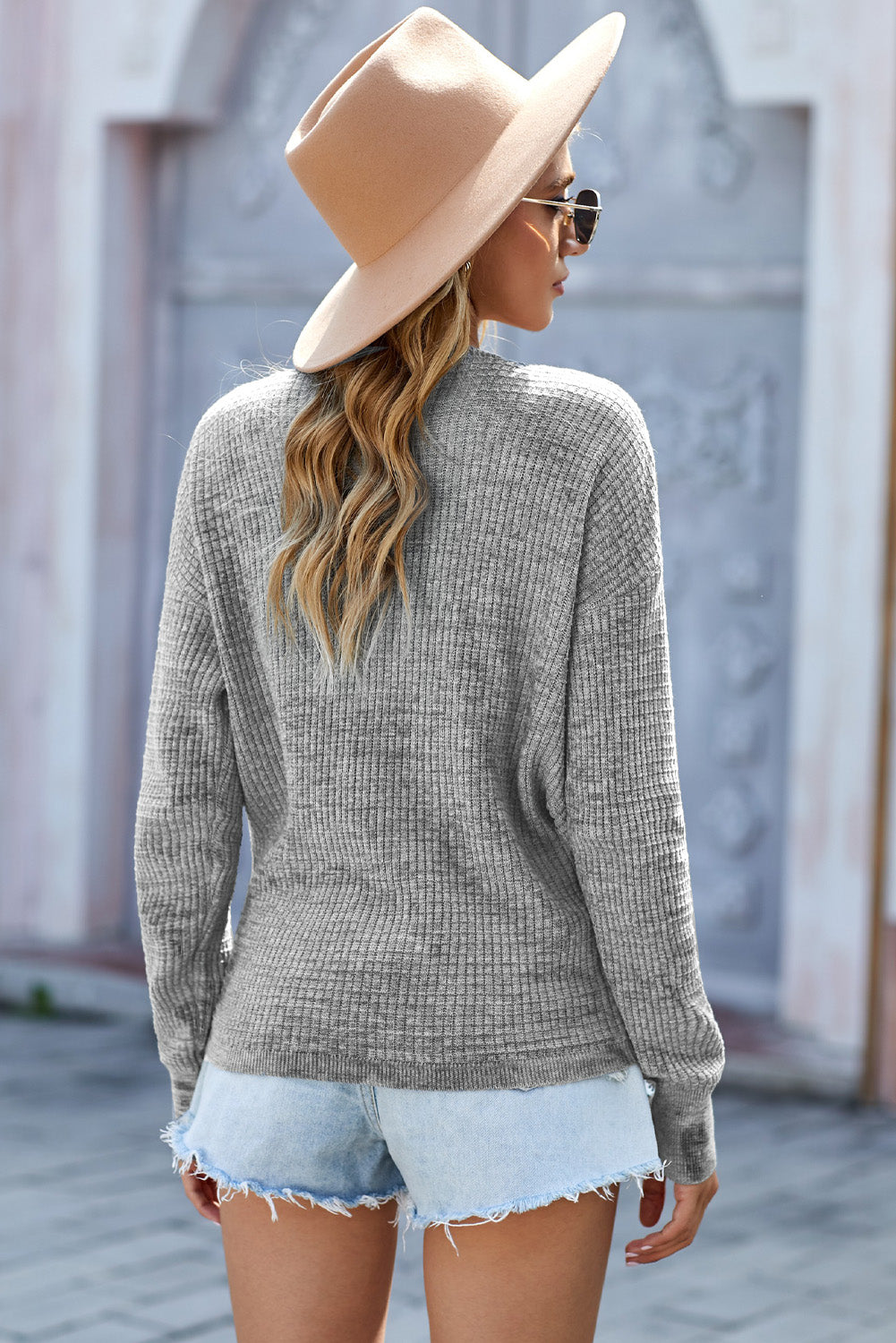 Wrap Front Knitted Top