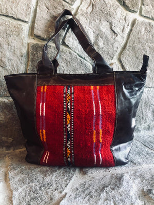 Moroccan Leather Travel Tote