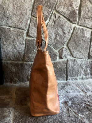 Moroccan Leather Travel Tote