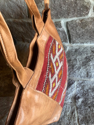 Moroccan Leather Travel Tote