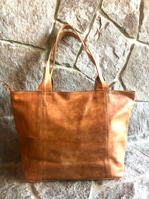Moroccan Leather Travel Tote