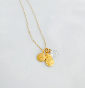 Initial Owl Necklace